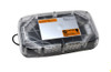 Terrafirma TF7030 amber warning light bar top view with protective clear lens housing