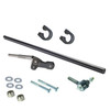 Direct Replacement Drag Link Steering Rod KIT Right Hand Drive for Defender, automotive steering components including a drag link, adjustment tube, and tie rod end with ball joint.