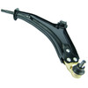 Direct Replacement Suspension Front Lower Wishbone Control Arm Pair for Freelander 1, black metal car suspension control arms with mounting points and ball joints.