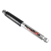 Terrafirma Set of 4 Terrafirma All-Terrain Shock Absorbers for Discovery 2, metallic shock absorbers with black top caps and red and black branding, designed for off-road vehicle suspension.