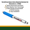 Discovery 2 steering damper Terrafirma TF802 specifications graphic 57mm body 16mm shaft
