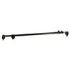 Direct Replacement Steering Track and Drag Link Rod Assemblies with Ball Joints for Discovery 2, image showing black metal steering rods with ball joints at both ends, designed for right-hand drive models.
