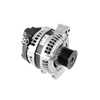 Denso Alternator DENSO for Discovery 3 2.7 TDV6, automotive replacement part with black pulley and silver body.