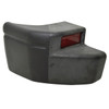 U-POL Raptor Liner 5 L Black U-POL, a truck bed liner with a rugged, textured black finish and built-in red reflector, designed for durable spray-on protection.