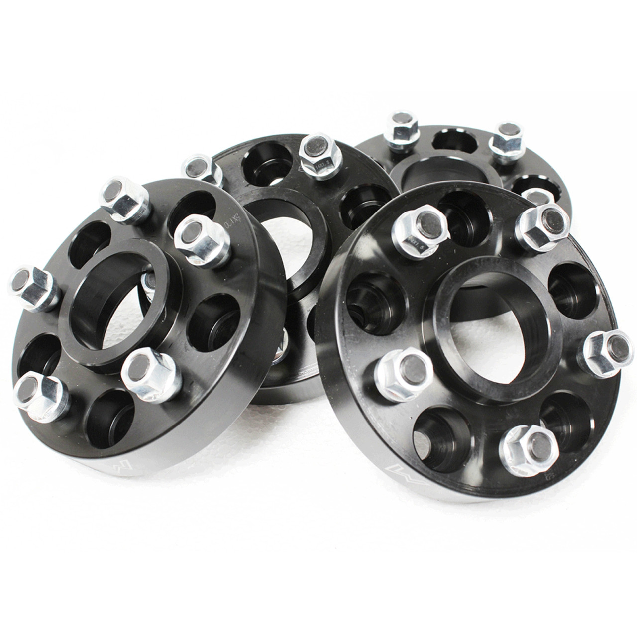 Team Spacers 16インチ ホイール Terrafirma 30mm Black Alloy Wheel Spacers Set for Discovery 3 & 4