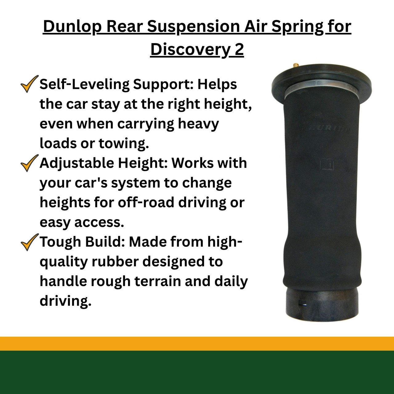 Rear Suspension Air Spring for Discovery 2 | JGS4x4