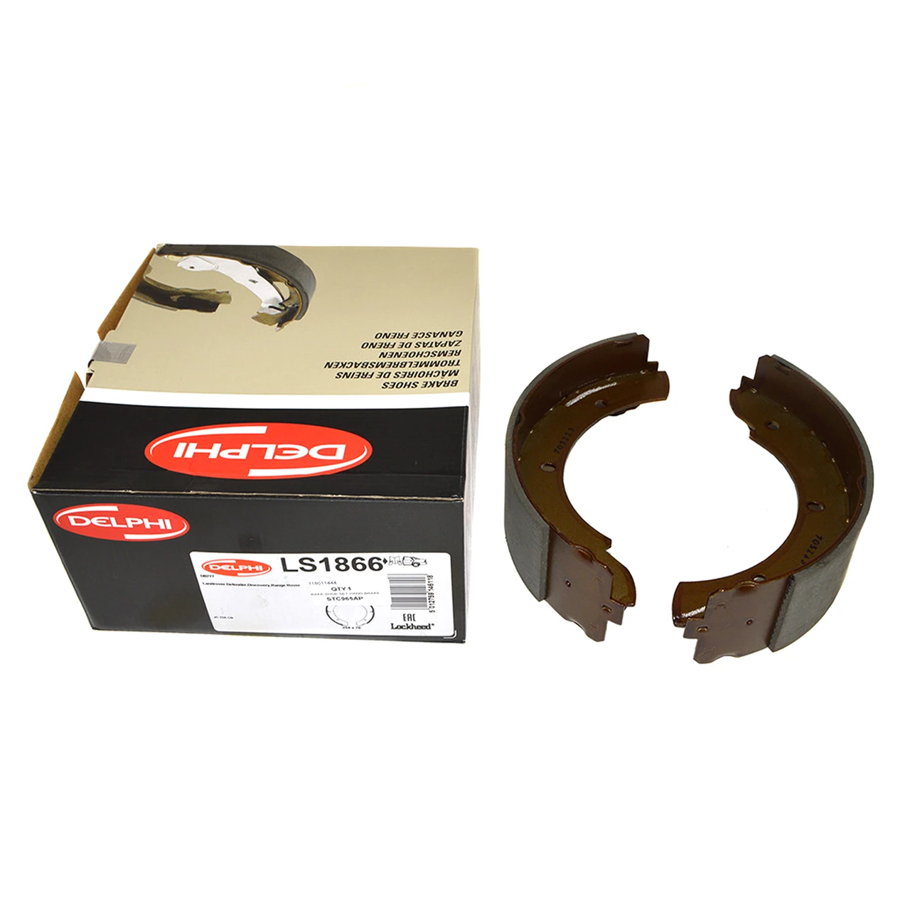 Defender Hand Brake Delphi handbrake brake shoe set for Defender and Discovery 1 rod ...