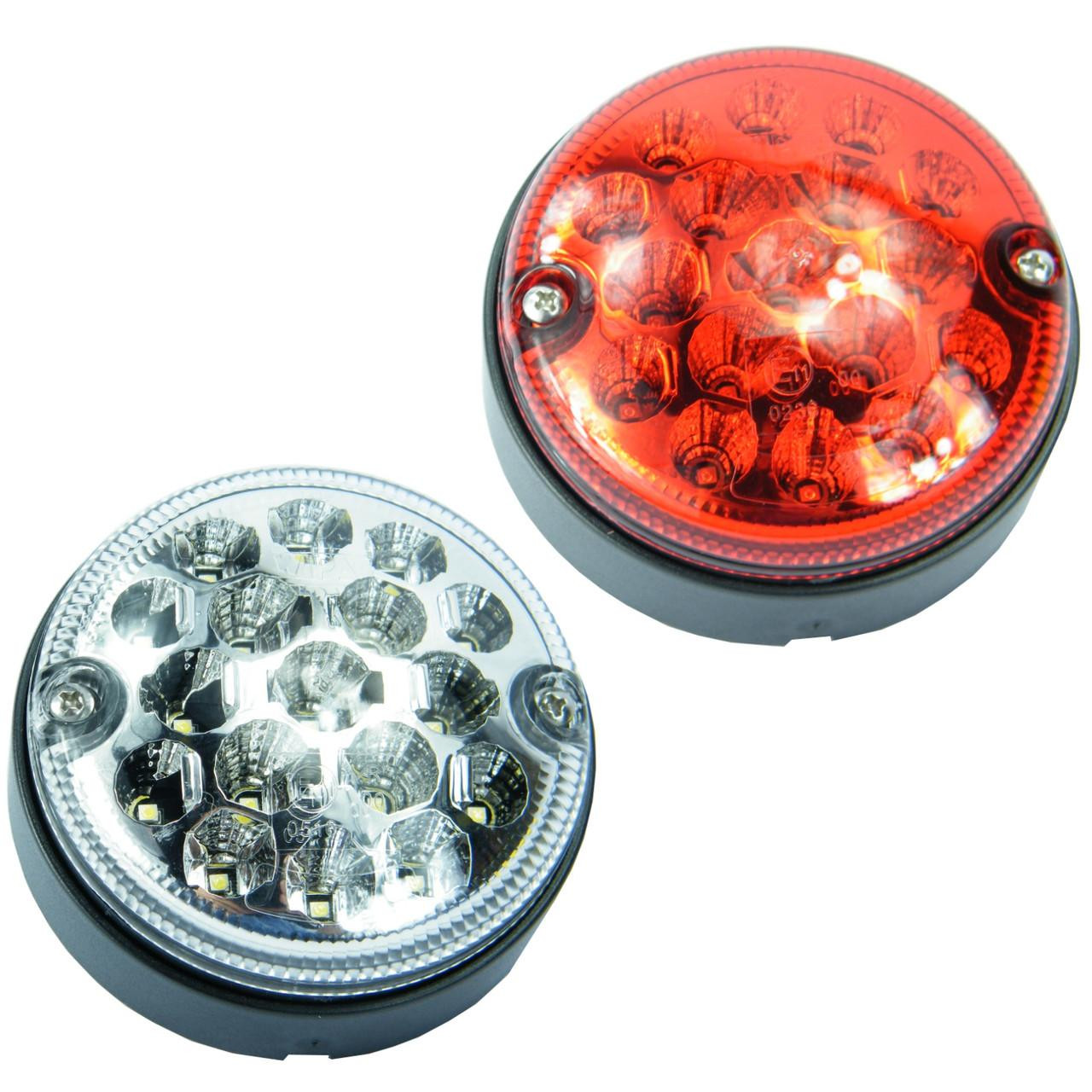 LED Fog & Reverse Lights 95mm NAS Style WIPAC for Defender | JGS4x4