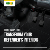 Transform Your Defender’s Interior with This Front Carpet Set from JGS4x4