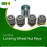 Land Rover locking wheel nut keys