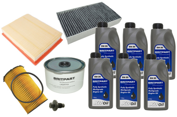 Engine Service Filter Kit With Engine Oil for Discovery 4 2.7 TdV6 Diesel from JGS4x4