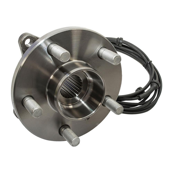 Front wheel bearing hub with long ABS sensor lead for Discovery 2