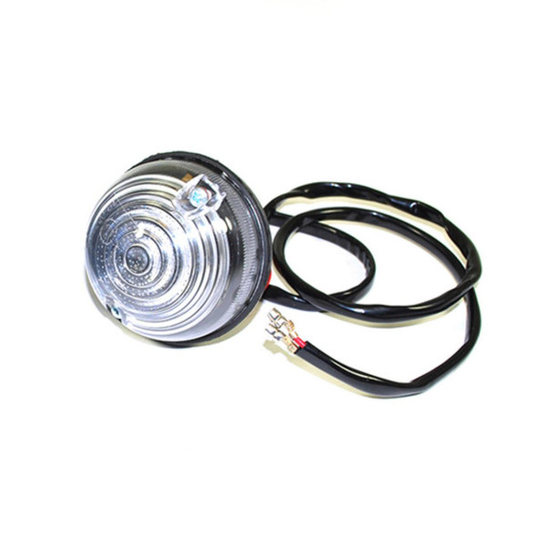 Direct Replacement Front Side Lamp Assembly RTC5012 - Reliable Replacement Part for Defender, automotive front side lamp with wiring harness and mounting hardware.