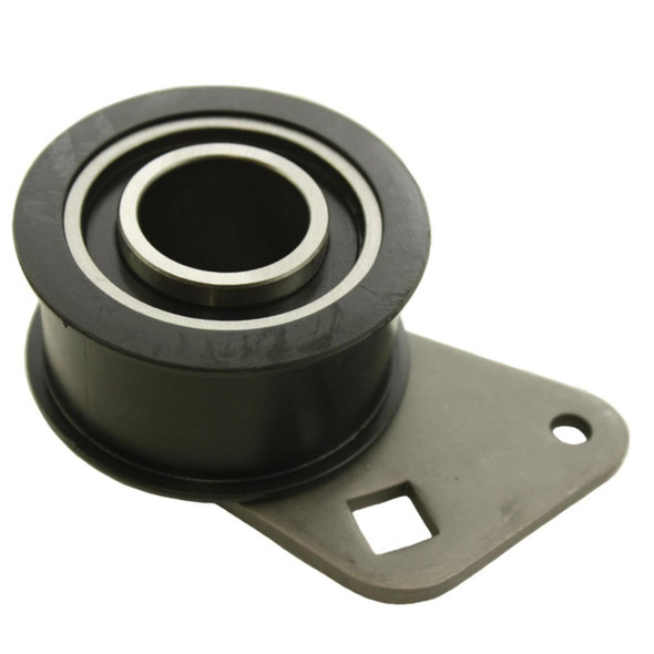 Direct Replacement Timing Belt Tensioner for Discovery 1 200TDi, a black and metallic engine belt component with mounting bracket.