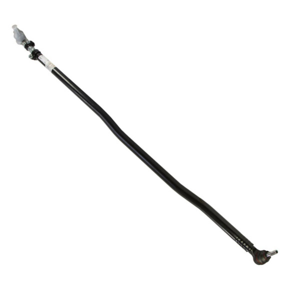 Direct Replacement Track Rod Assembly with Ball Joints for Range Rover P38, black metal automotive part with ball joint at one end and linkage at the other.