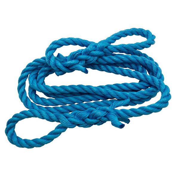 Britpart 4x4 Recovery Tow Rope 5 Metre 8000Kg, blue twisted tow rope for vehicle recovery and off-road use.