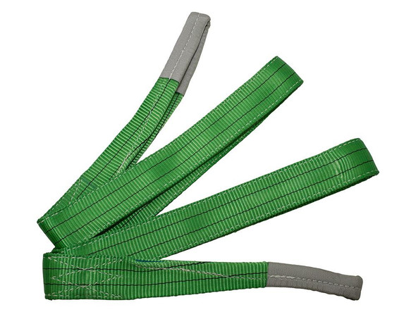 Britpart 3 Metre Webbing Sling Strap 2000Kg, green and grey lifting webbing sling strap with reinforced ends for heavy-duty lifting and rigging. Britpart 3 Metre Webbing Sling Strap 2000Kg, green and grey lifting webbing sling strap with reinforced ends for heavy-duty lifting and rigging.