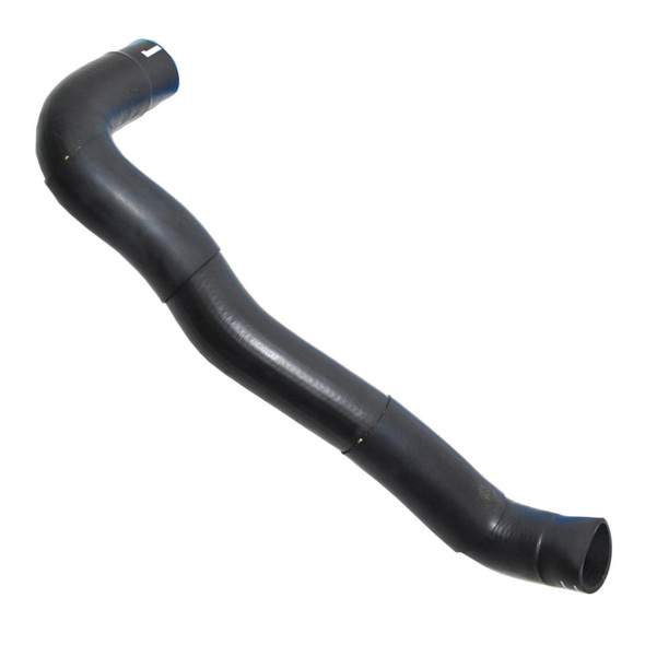 Direct Replacement Intercooler Hose for Range Rover Sport 2.7 TDV6, black rubber hose with bends and secure fittings.