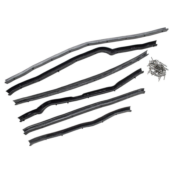 OEM Parts Front Door Seal Kit Left Hand, essential automotive replacement seals and screws for Series 2, 2A, 3 vehicles.