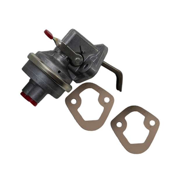 Direct Replacement Diesel Fuel Lift Pump - STC1190 for Defender 2.5D 2.5TD 200TDi, image showing a fuel lift pump with mounting accessories, hoses, and connectors.