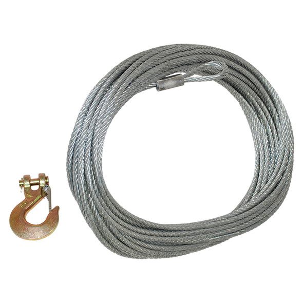 Replacement Galvanised Winch Cable with Hook 26 Metre from JGS4x4 Replacement Galvanised Winch Cable with Hook 26 Metre from JGS4x4