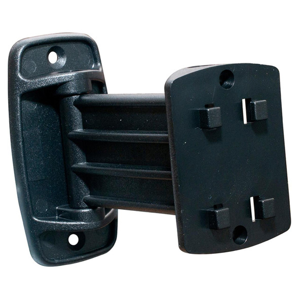 Britpart Mounting Plate With Swivel Arm - DA1174HM, black mounting plate with adjustable swivel arm and mounting holes for vehicle part installation.