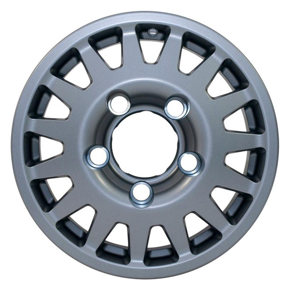 MAXXTRAC Blindo 16" x 7" Wheel Anthracite Maxxtrac for Defender & Discovery 1 & Range Rover, rugged alloy wheel with multiple ventilation openings.