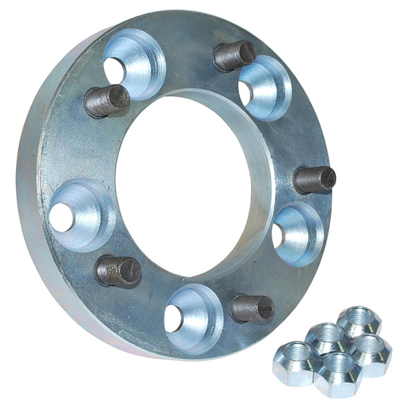 Single 30mm Wheel Spacer with Steel Machine Finish for Defender, Discovery 1, and Range Rover Classic | DA5004 from JGS4x4
