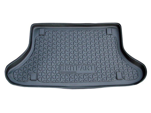 Britpart Premium Semi-Rigid Loadspace Boot Liner for Freelander 1, black custom-fit car trunk cargo mat with textured surface for protection and easy cleaning.
