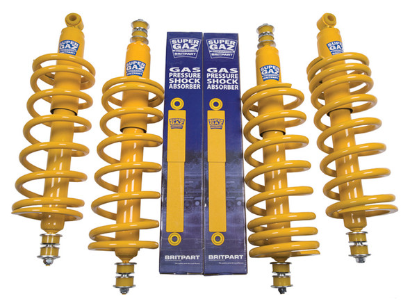 Defender 110 Super Gaz Heavy-Duty Standard Height Suspension Kit from JGS4x4