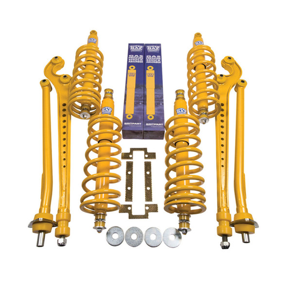 Defender 90 Early Super Gaz Medium Load Full Suspension Kit Plus 40mm from JGS4x4 Defender 90 Early Super Gaz Medium Load Full Suspension Kit Plus 40mm from JGS4x4