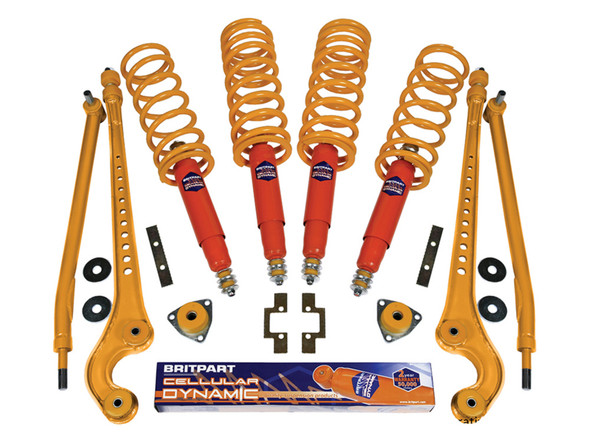 Defender 90 Early Cellular Dynamic Medium Load Full Suspension Kit Plus 40mm from JGS4x4