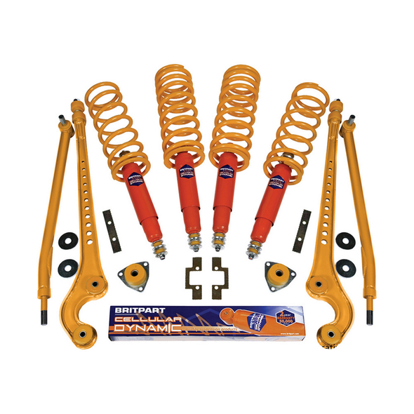 Defender 90 Cellular Dynamic Light Load Full Suspension Kit Plus 40mm from JGS4x4