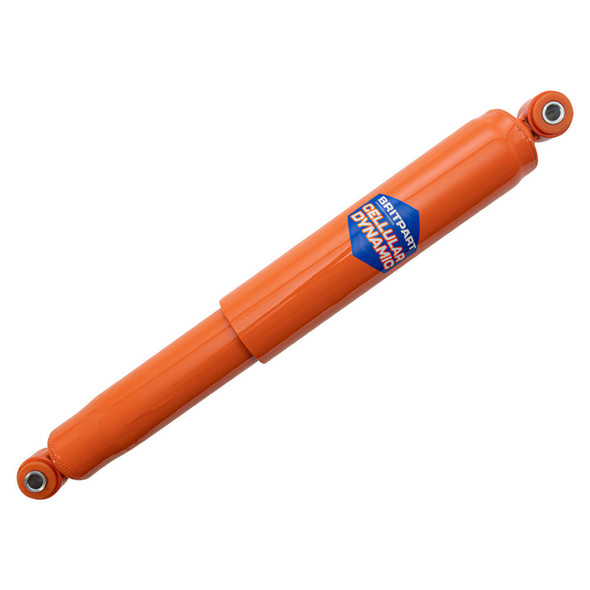 Britpart CELLULAR DYNAMIC Steering Damper for Discovery 2, orange shock absorber with branding label.