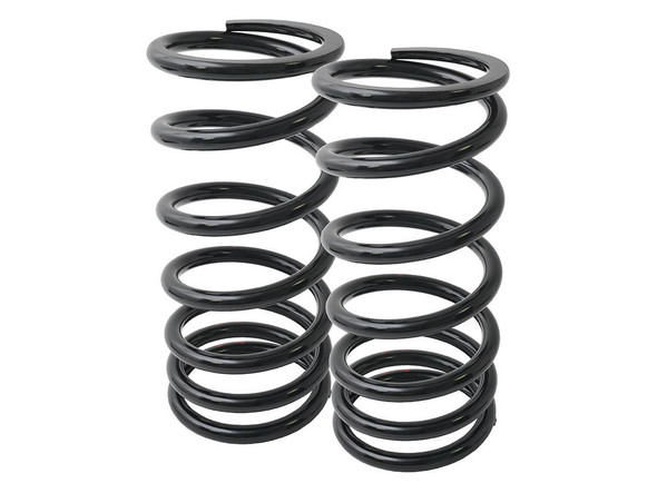 Britpart Replacement Heavy-Duty Font Coil Springs for Range Rover P38, black coil springs for suspension system.