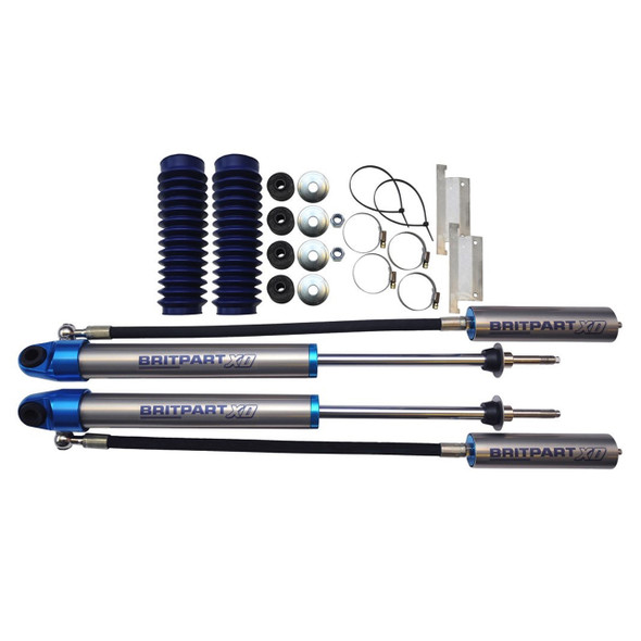 Defender 90/110 & Discovery 1 & Range Rover Classic Rear Remote Reservoir Shock Absorber Pair BritpartXD - DC8001