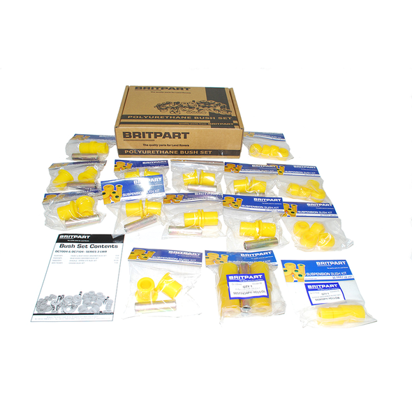 Series 3 LWB Yellow Polyurethane Suspension Bush Kit from JGS4x4