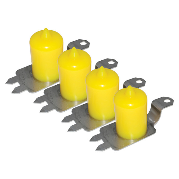 Discovery 2 Polyurethane Extended Height Front & Rear Bump Stops Yellow from JGS4x4