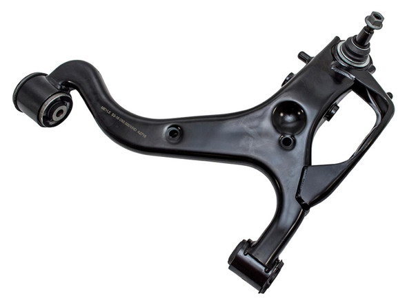 Meyle Lower Right Suspension Arm with Bolt Kit for Front, automotive suspension component for vehicle stability and control.