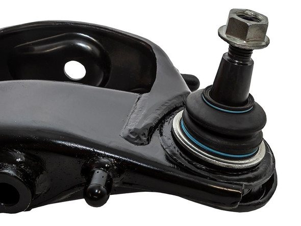 BRITPARTXS Lower Left Suspension Arm with Bolt Kit for Front, automotive suspension component with bolt and rubber boot for vehicle front suspension repair.