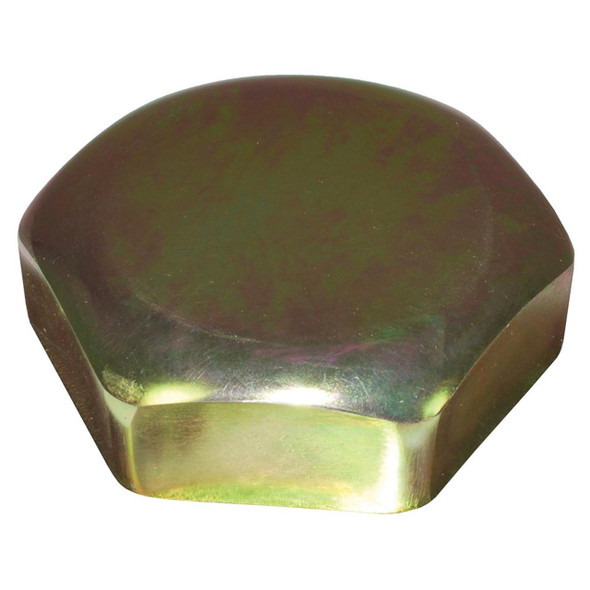 Britpart Replacement Cap and Rubber Seal for DA1148 Heavy Duty Drive Flange Kit, automotive component with metallic finish and hexagonal shape.