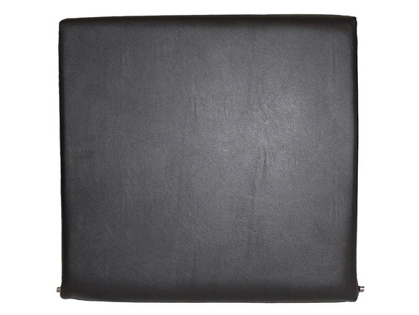 Direct Replacement Standard Outer Seat Back Black Vinyl for Defender, front view of the black vinyl seat back for vehicle restoration.
