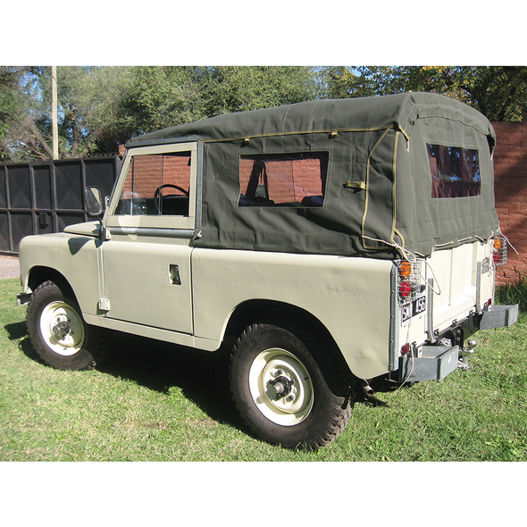 Series SWB Full Hood with Windows Khaki from JGS4x4