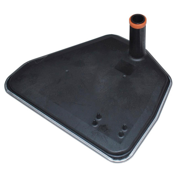 Britpart Replacement Filter for Discovery 3/4 & Range Rover Sport/L322, vehicle air filter component in black with orange sealing ring and one outlet pipe.
