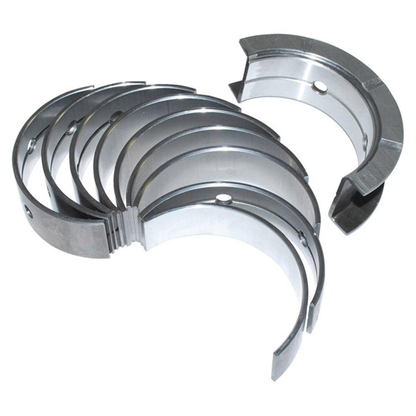 GLYCO Crankshaft Main Bearing Set for Defender 2.2 and 2.4 Tdci, engine bearings with high precision and durability, shown as a set of metallic main bearing shells arranged together.