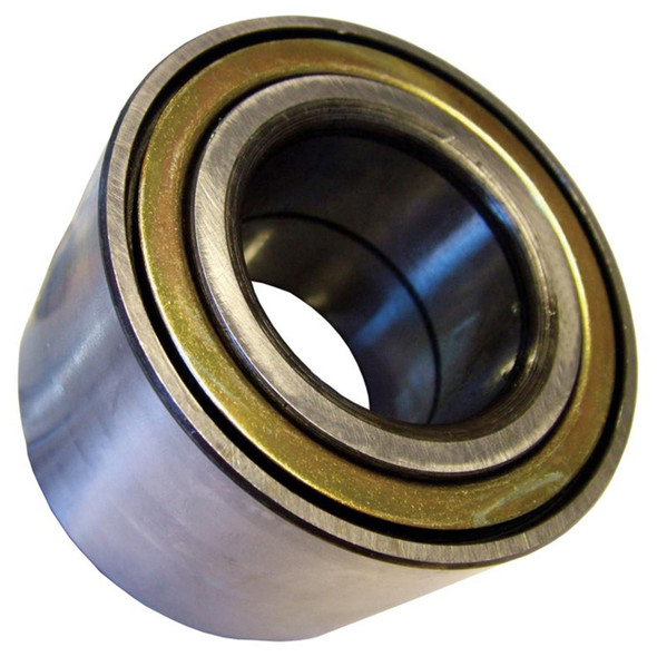 Britpart Front or Rear Wheel Bearing for Range Rover P38, close-up view of the wheel bearing showing its metallic surface and inner race.