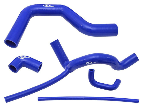 Britpart Silicone Coolant Hose Kit for Defender 200TDi, blue silicon hoses for engine cooling system, includes multiple radiator and engine hoses. Britpart Silicone Coolant Hose Kit for Defender 200TDi, blue silicon hoses for engine cooling system, includes multiple radiator and engine hoses.
