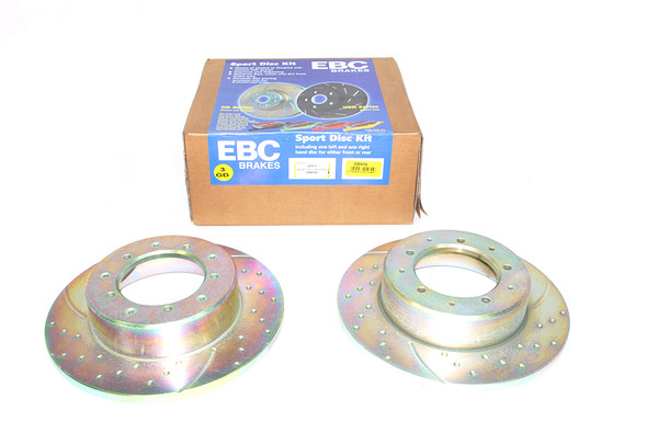 Defender Rear Brake Discs Solid EBC Brakes Performance Upgrade from JGS4x4