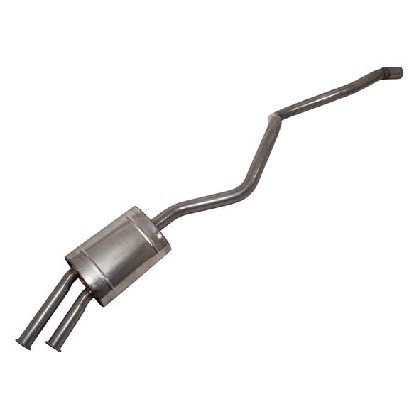 Defender Rear Tailpipe & Silencer Double SS - NRC9836SS from JGS4x4