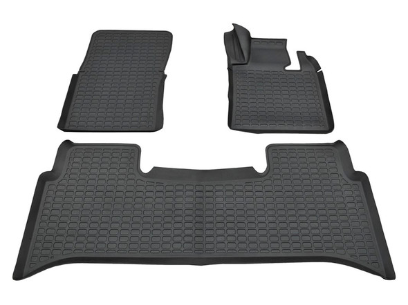 Range Rover L322 Rubber Floor Mat Set Black RHD - DA4806